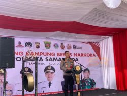 Kapolresta Samarinda Resmikan Kampung Bebas Narkoba di Sungai Dama