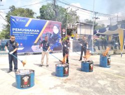 1,1 Juta Batang Rokok Dimusnahkan Bea Cukai Samarinda
