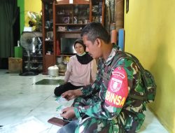 Babinsa Sungai Dama, Respon Warganya yang Sakit dan Upayakan Jaminan Kesehatannya