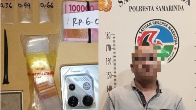 Simpan Sabu, Mr D Jelawat Diringkus Satresnarkoba Polresta Samarinda