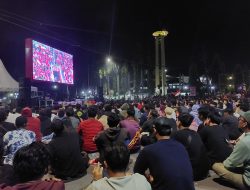 Bupati Kukar Penuhi Harapan Netizen, Nobar Timnas U-23 di Videotron Hebohkan Tenggarong