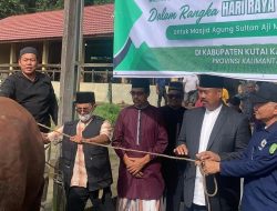 152 Hewan Kurban Idul Adha dari Presiden dan Pemkab Kukar Disalurkan ke Masyarakat