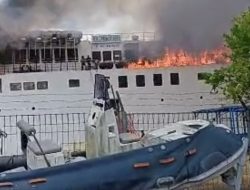 KM PRINCE SOYA Batal Berangkat Besok ke Parepare Usai Terbakar, Unsur Maritim Lakukan Penyelidikan